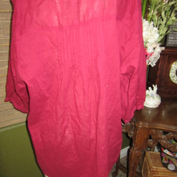 FREE PEOPLE! FUCHSIA HIGH LOW TOP! - Picture 5 of 8